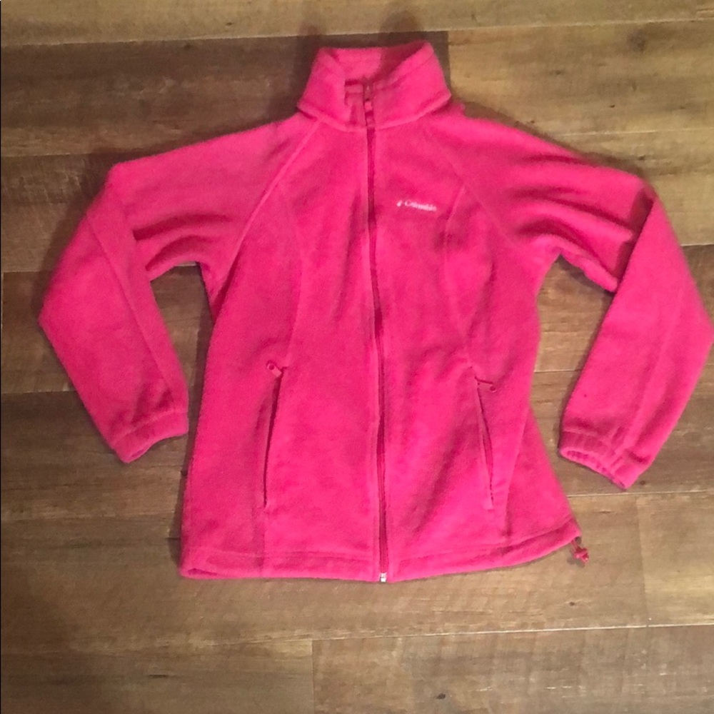 Pink Columbia Fleece Jacket Size Small